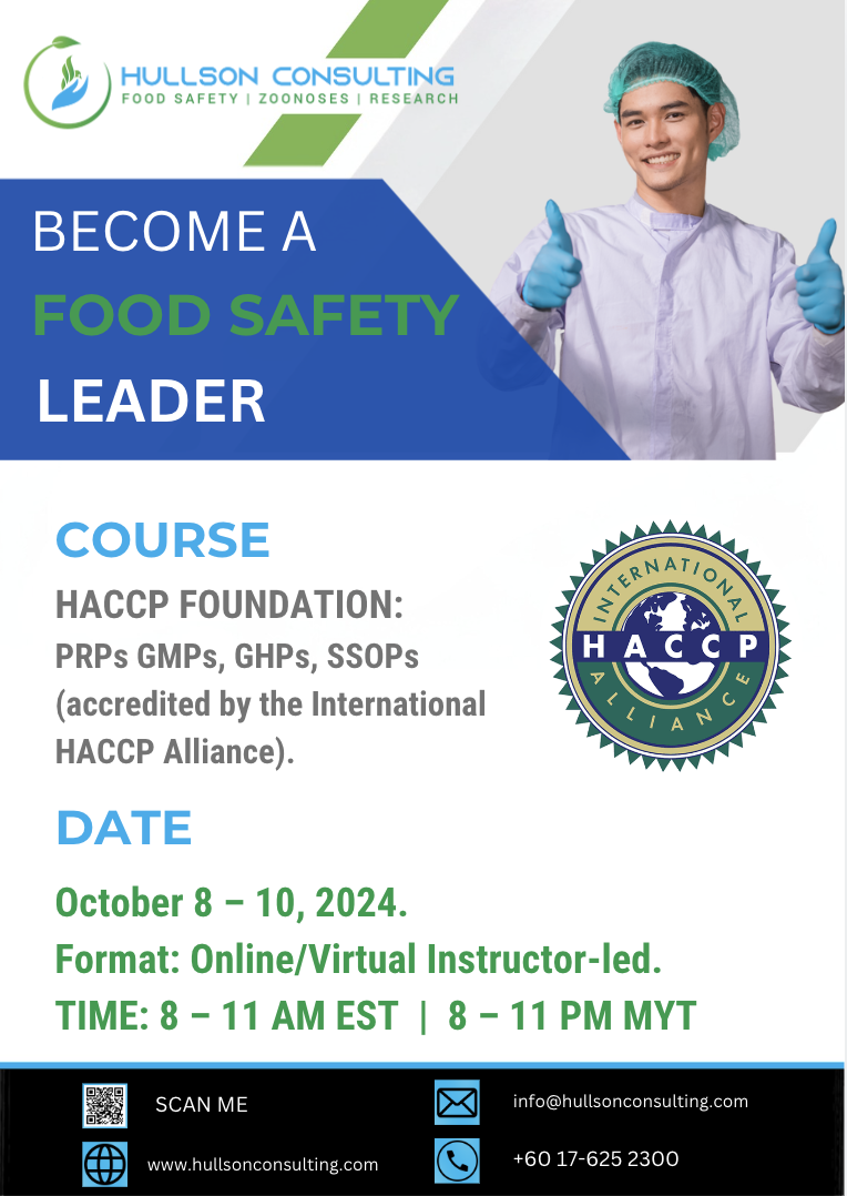 HACCP Foundation (VILT) Prerequisite Programs: Good Manufacturing Practices & Sanitation SOPs